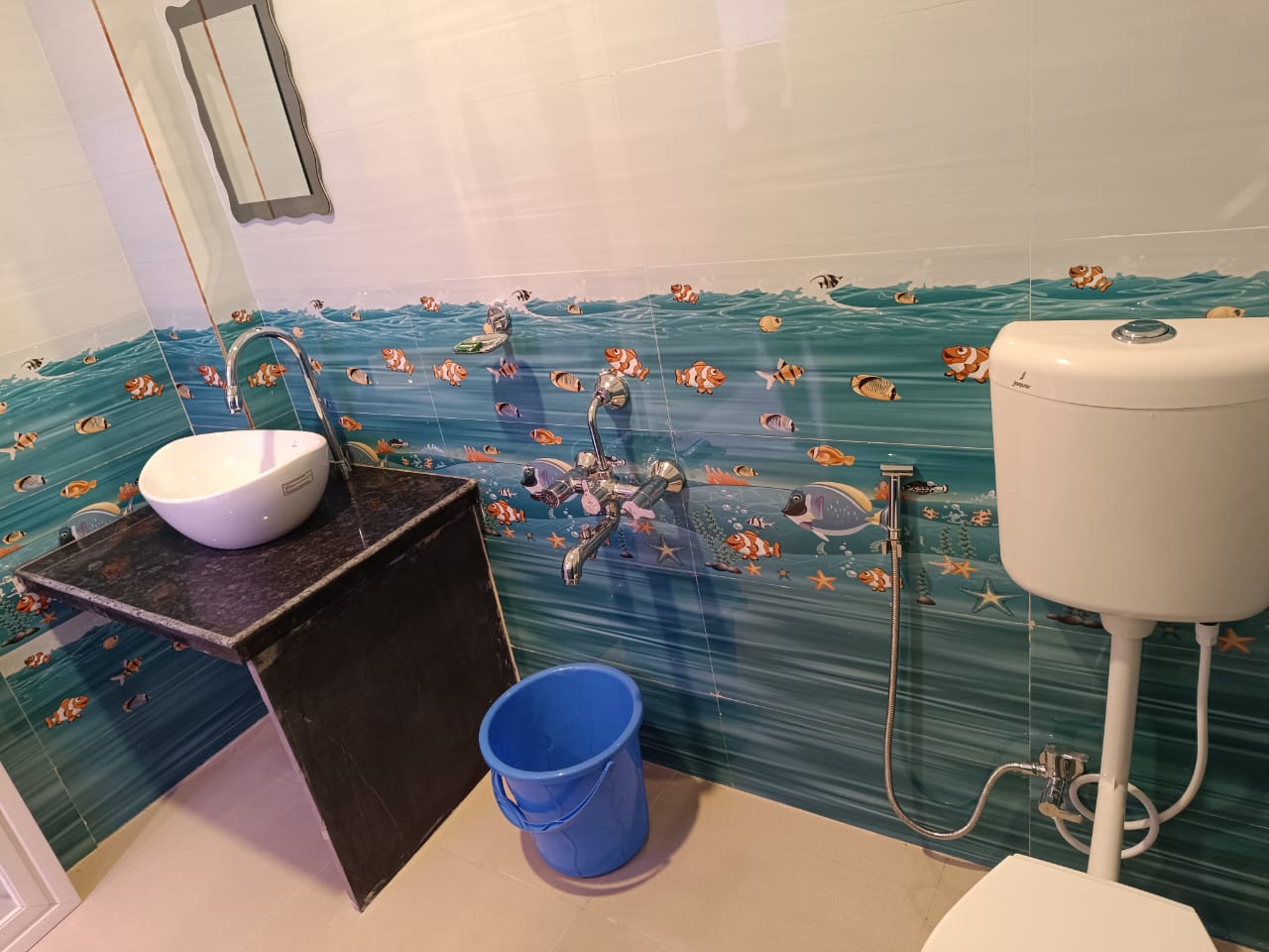 Attached Bathroom with Hot Water Facility in Sundarbans